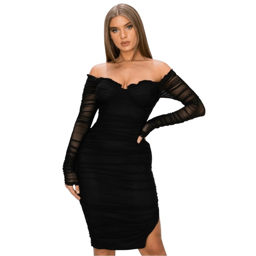 Ruched Bodycon Dress